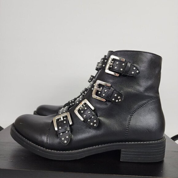 Madden Girl by Steve Madden Twisted Black Boots 9 - Picture 3 of 8